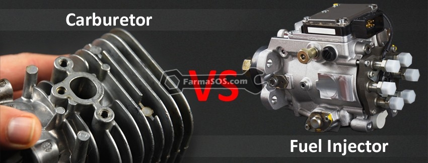 Carburetor vs Fuel Injector Image مزایای انژکتور نسبت به کاربراتور