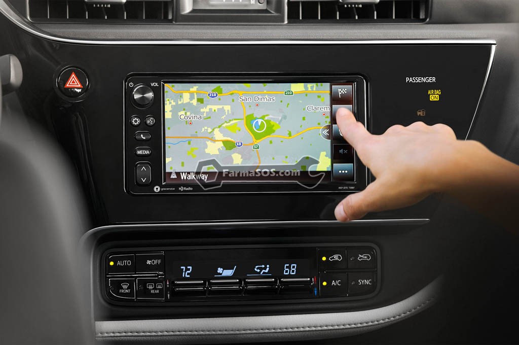 2017 Toyota Corolla iM navigation screen 2 تاثیر سیستمهای ناوبری بر روی مغز